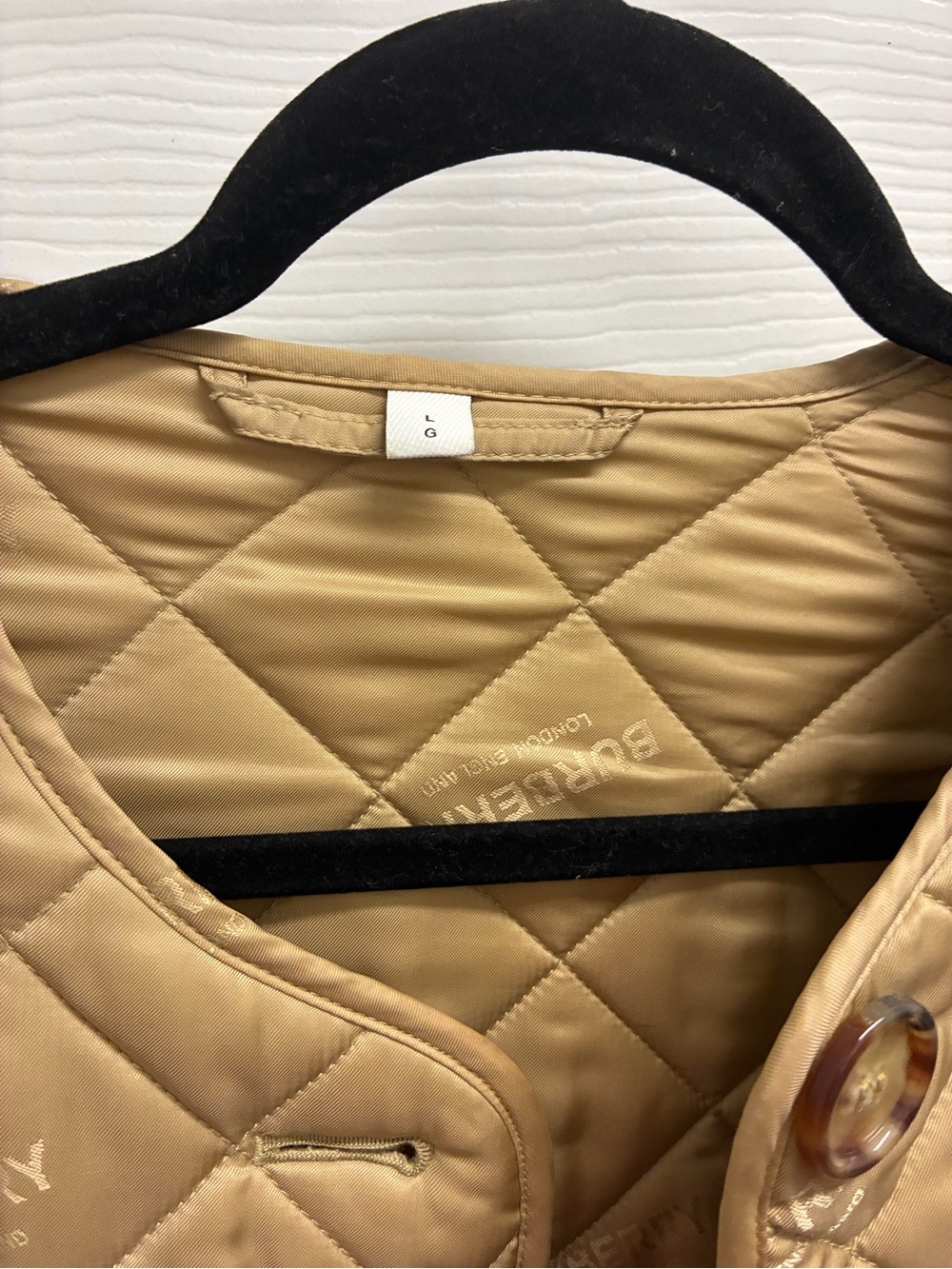 Burberry Camel Quilted Women's Puffer Jacket
